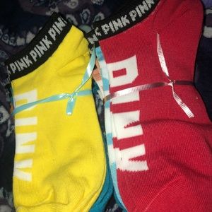 Pink no show socks 7 pairs